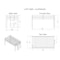 Alaterre Furniture Jasper Twin Junior Loft Bed, White Frame and Blue/Red Playhouse Tent AJJP00WHATBRE - alternate 5